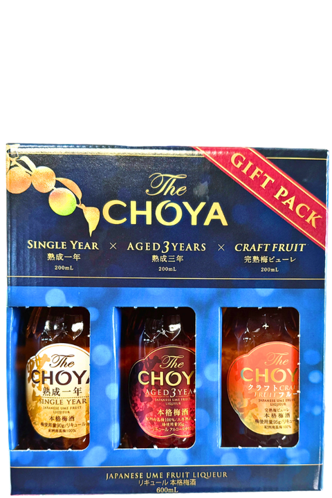 Choya Plum Wine Gift Pack 3*200ml - 1 Set