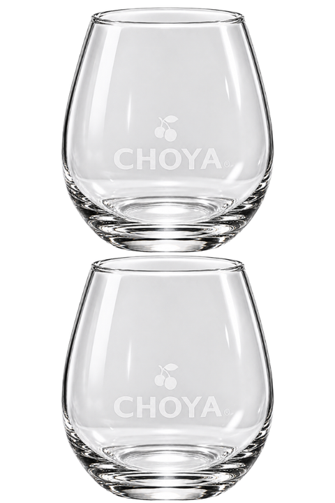 Choya Umeshu Balancing Glass  -- Set of 2