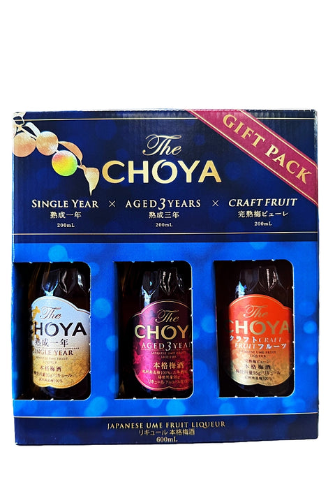 Choya Plum Wine Gift Pack 3*200ml - 1 Set