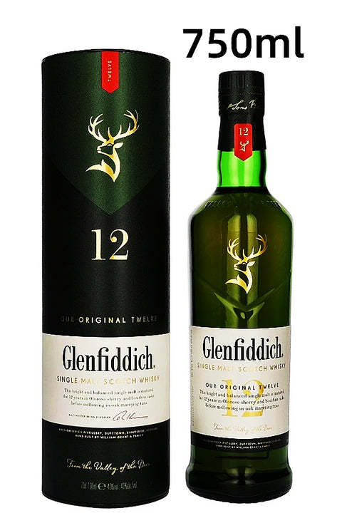 Glenfiddich 12YO Single Malt 750ml