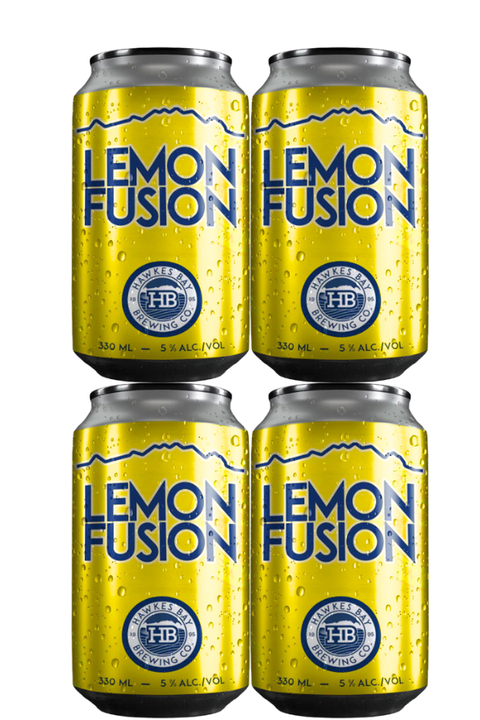 Hawkes Bay Lemon Fusion 330ml 4 Can