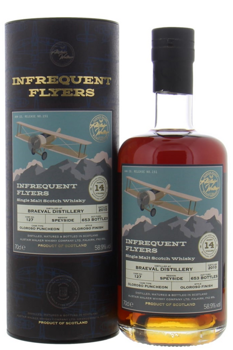 Infrequent Flyers Braeval 2010 14yo 58.9% 700ml