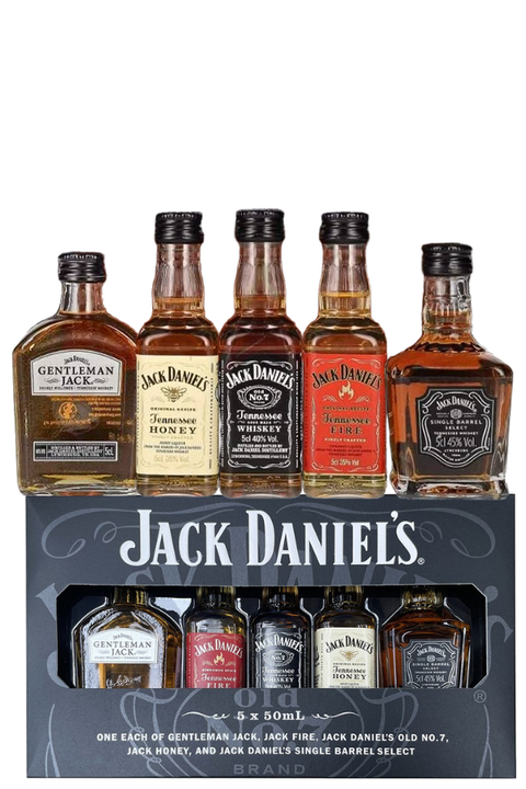 Jack Daniels Mixed Gift Pack 50ml*5 Pack - 1 Set