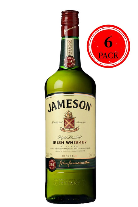 Jameson Irish Whiskey 1L 6 Pack