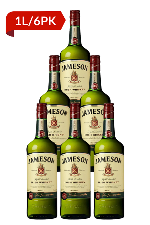 Jameson Irish Whiskey 1L 6 Pack Deal