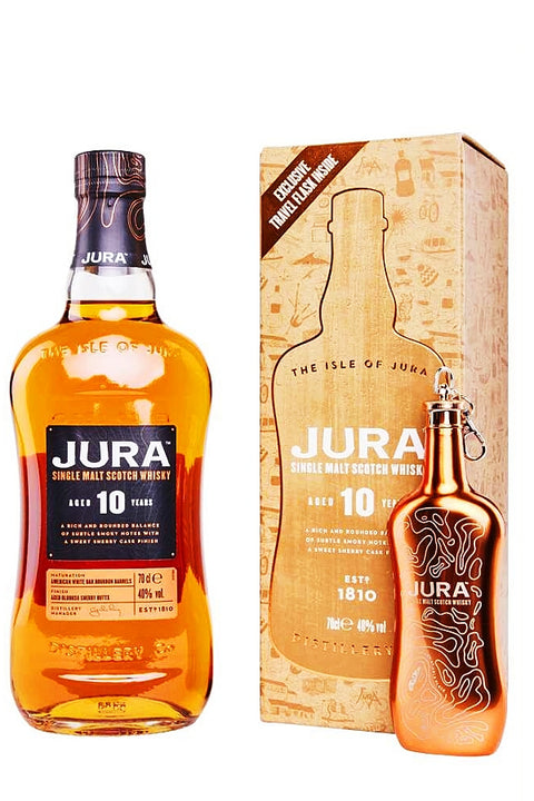 Jura 10yo 700ml + Travel Flask Gift Pack