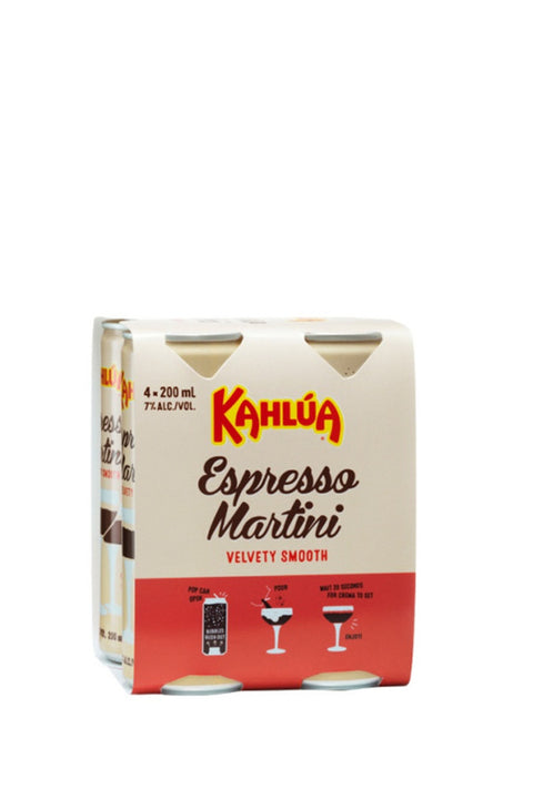 Kahlua Espresso Martini 7% 200ml 4 Cans