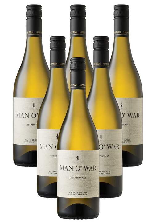 Man O' War Estate Waiheke Chardonnay 750ml 6 Pack Deal