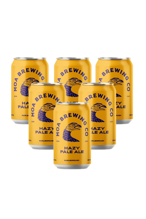 Moa Brewing Co Hazy Pale Ale 4.4% 330ml 6 can