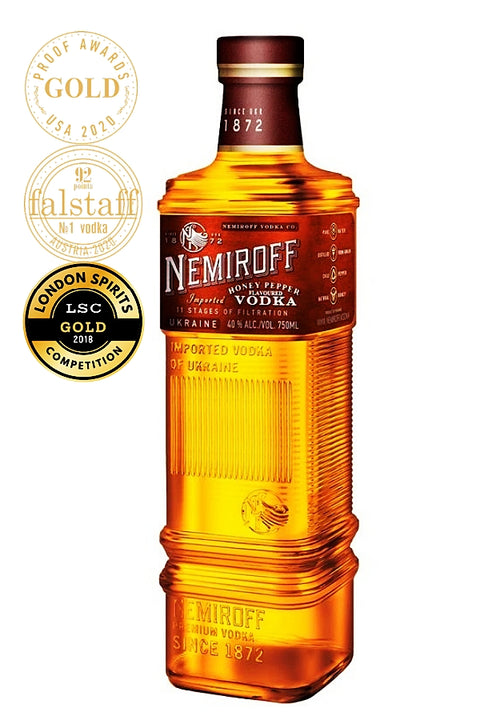 Nemiroff Deluxe Honey Pepper Vodka 40% 700ml - Ukraine