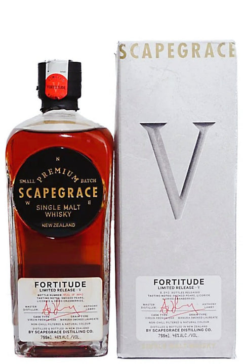 Scapegrace Fortitude V Single Malt 700ml - Gery Box