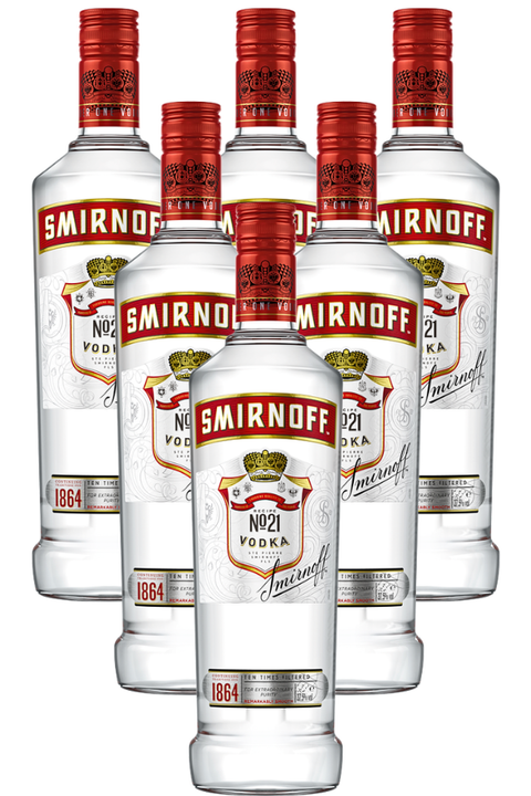 Smirnoff Red 1L 6 PACK - WhiskeyOnline - [buy  whisky online]
