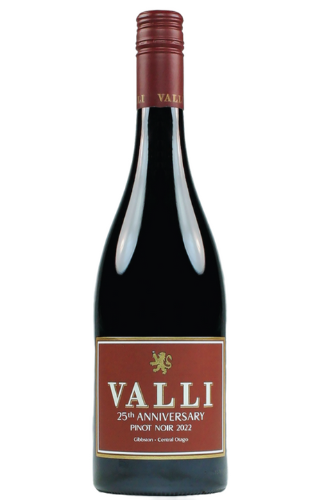 Valli 25th Anniversary Gibbston Pinot Noir 2022 750ml