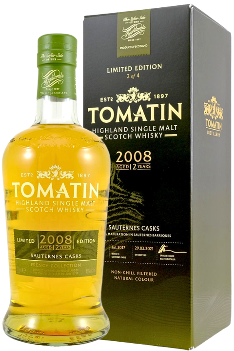 Tomatin 2008 12yo Sauternes Casks  700ml - French Collection