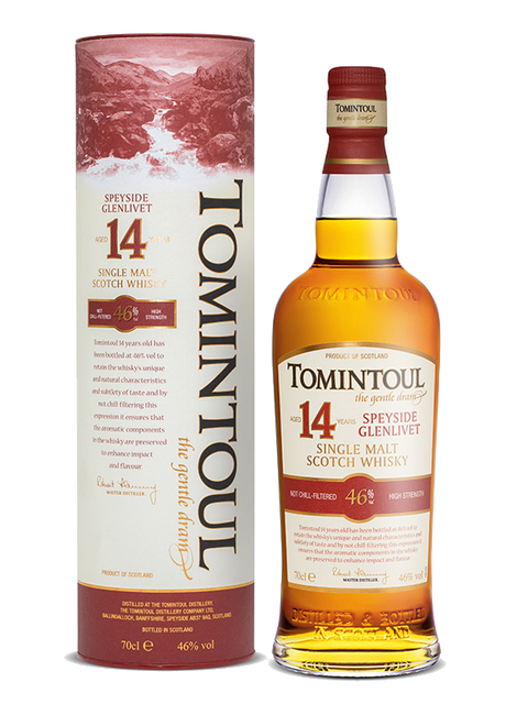 Tomintoul 14YO Speyside Single Malt  46% 700ml