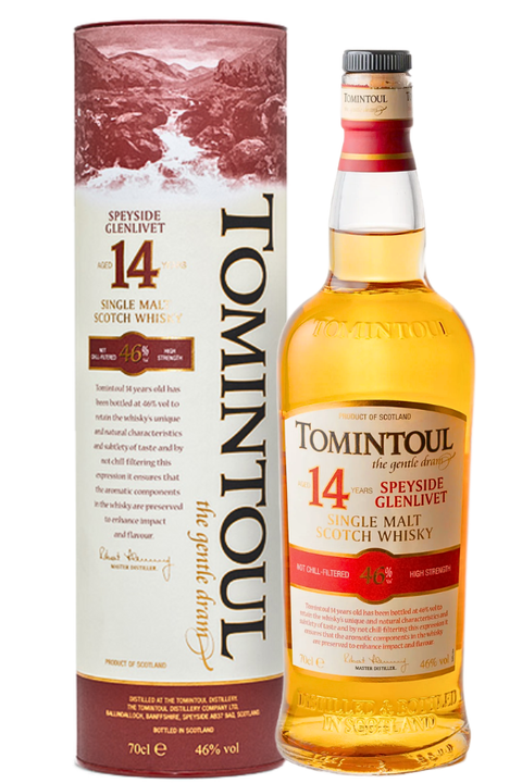 Tomintoul 14YO Speyside Single Malt  46% 700ml