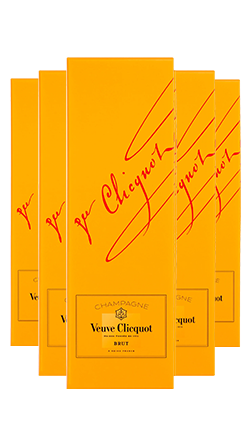 Veuve Clicquot NV Brut  Gift Box 750ml 6 Pack- Full Case  Deal