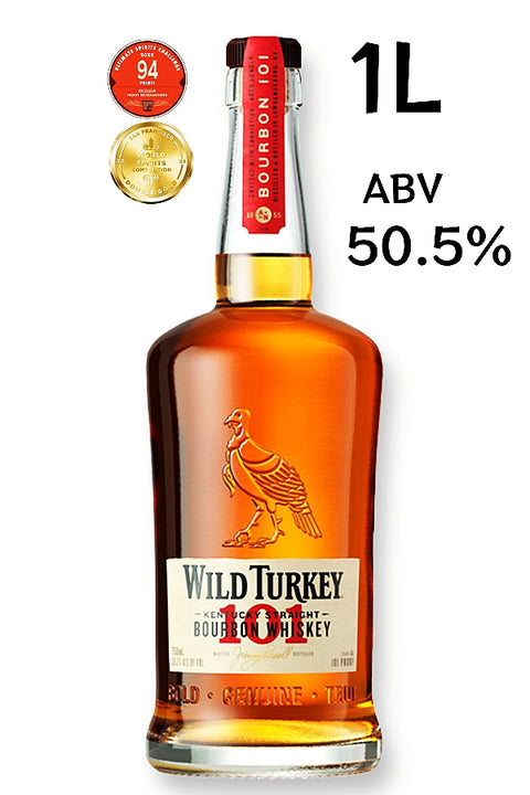 Wild Turkey 101 Proof 50.5% Bourbon 1L