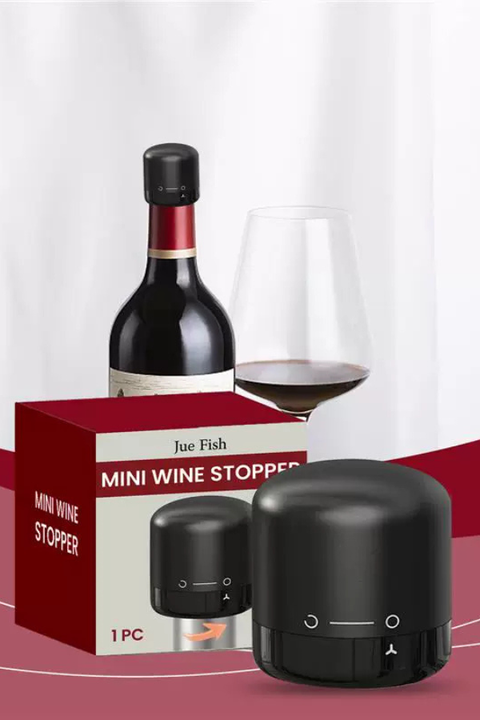 Wine Stopper - Black - WhiskeyOnline - [buy  whisky online]