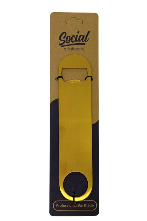 Social Drinkware Speed Opener / Bar Blade - Brass