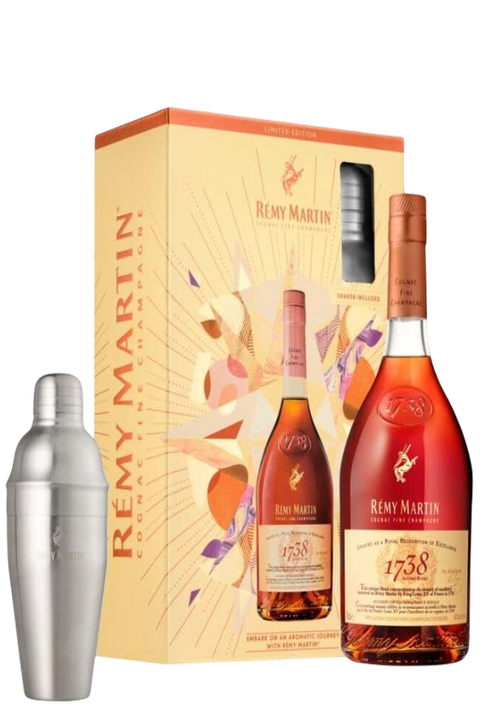 Remy Martin 1738 Accord Royal Cognac 700ml+Shaker Gift Pack