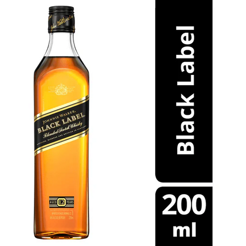 Johnnie Walker Black 12yo  200ml - Small Bottle