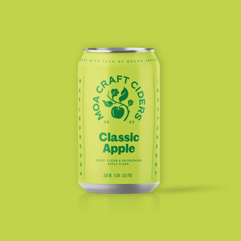 Moa Cider Classic Apple 330ml 6 Cans