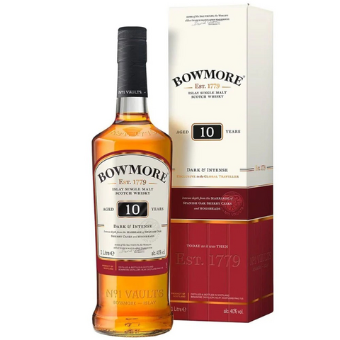 Bowmore 10 Years Dark & Intense Islay Single Malt 1L