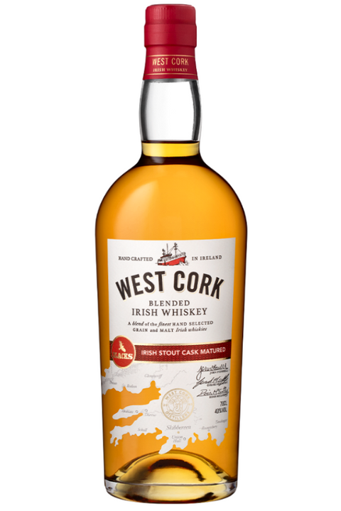 West Cork Irish Stout Cask Blended Whiskey 700ml