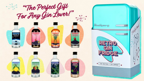 Drinks by The Dram: Retro Gin Fridge Gift Pack 8*50ml - 1 Set