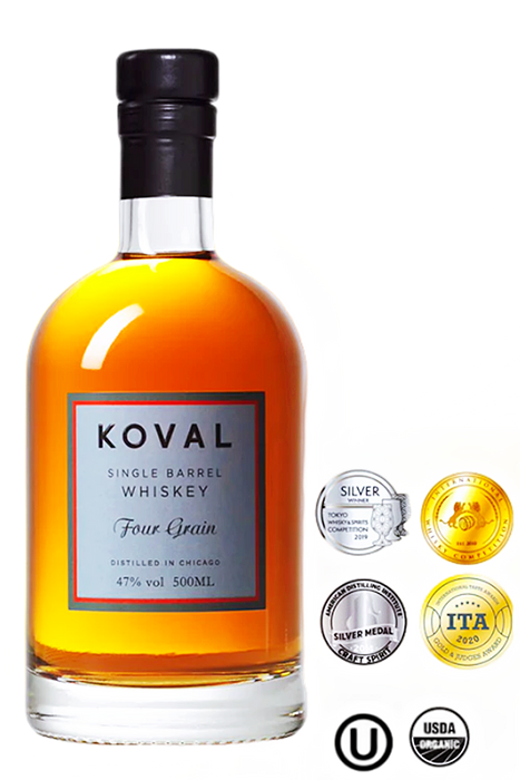 Koval Four Grain Single Barrel Whisky 750ml