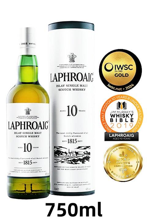 Laphroaig 10yo Islay Single Malt  750ml