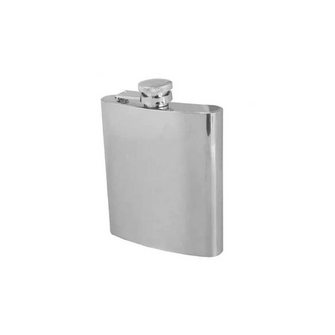 Stainless Steel Hip Flask 8oz - Silver