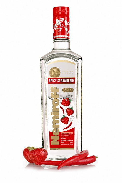 Nemiroff Spicy Strawberry Vodka  40% 700ml with chilli and strawberry