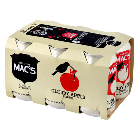 Macs Cloudy Apple 4.7% 330ml 6 Cans