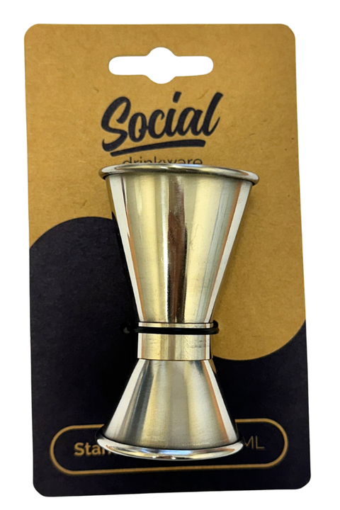 Social Drinkware Standard Jig 15ml/30ml - Silver