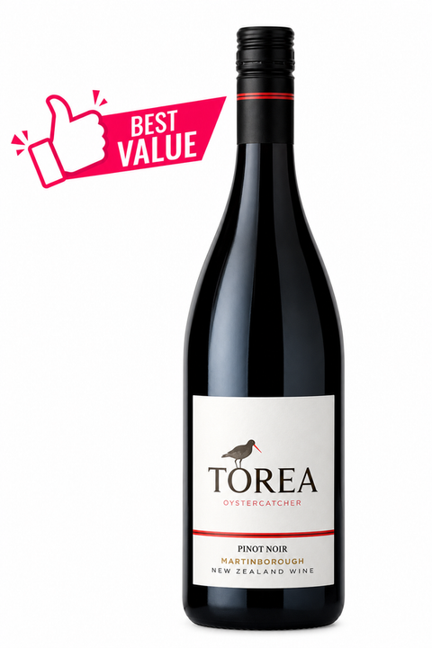 Tora Pinot Noir with Best value logo