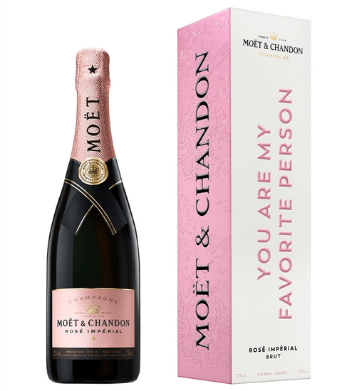 Moet Chandon Rose Imperial 750ml  - Love Gift Box