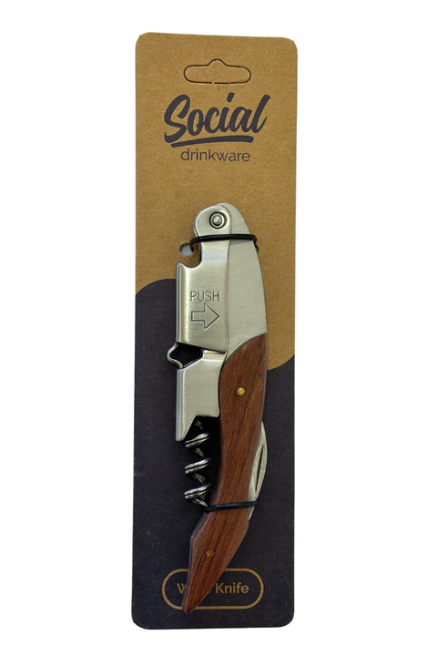 Social Drinkware Wooden Style Wine Knife