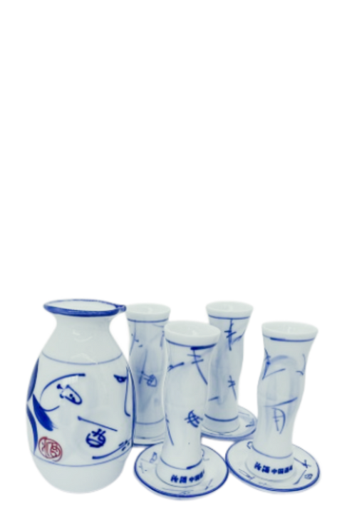 Fenjiu Blue and White Porcelain Baijiu  Set of 9