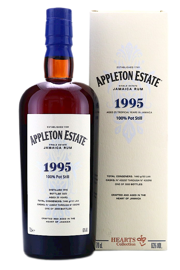 Appleton 1995 25 Year Old Hearts Collection Rum 700ml – WhiskeyOnline