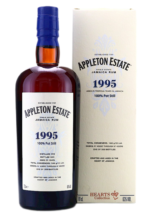 Appleton 1995 25 Year Old Hearts Collection Rum 700ml