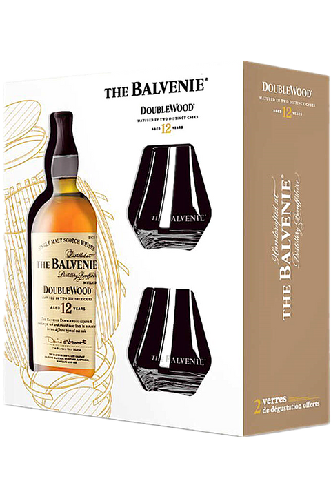 Balvenie 12yo Double Wood with 2 glasses 700ml