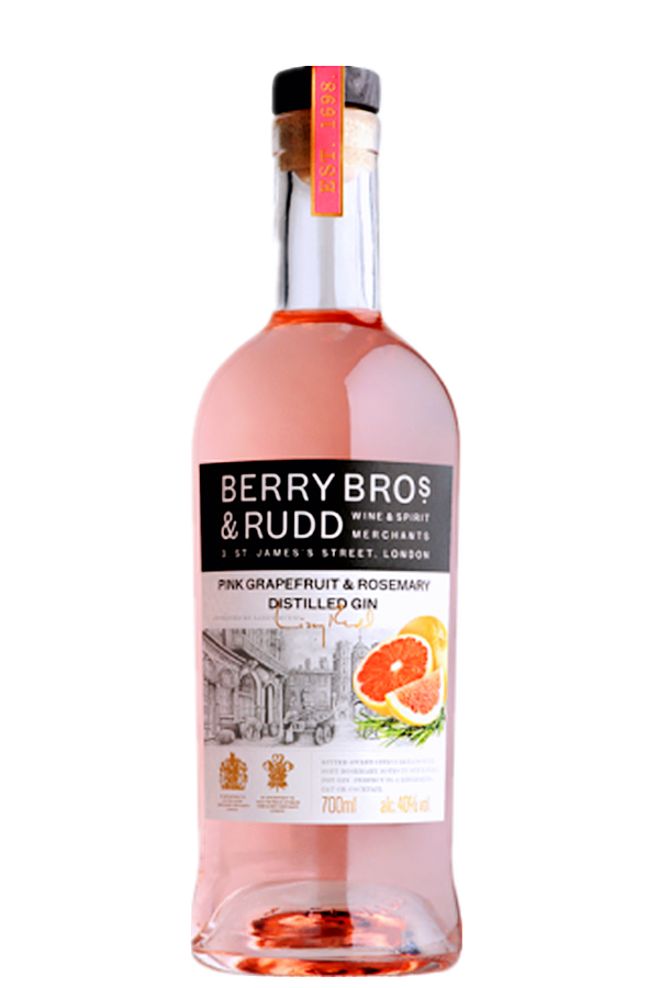 Berry Bros & Rudd Pink Grapefruit & Rosemary Distilled Gin 700ml ...