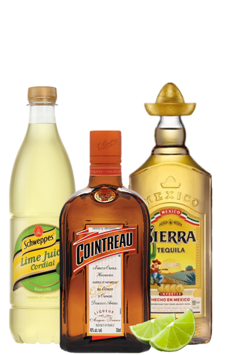 Classic Margarita Bundle (Sierra Reposado 700ml , Cointreau 700ml, Schweppes Lime)