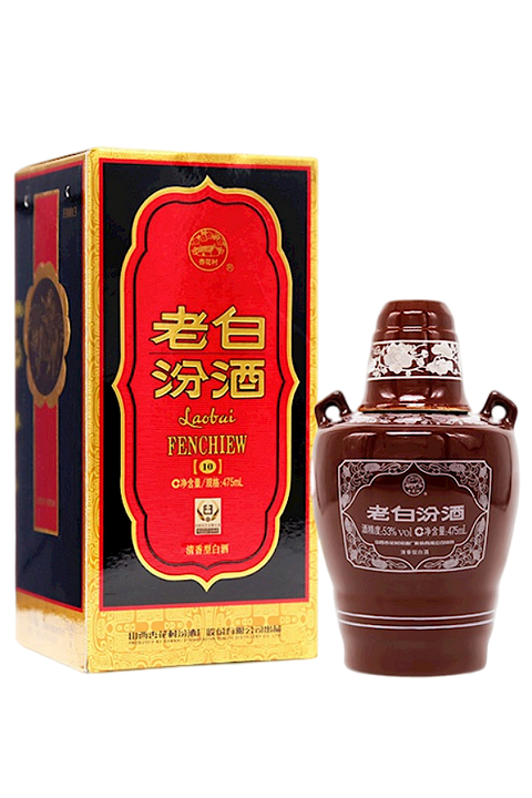 Fen Chiew 10yo Chinese Baijiu 53% 500ml - China 汾酒老白汾10年