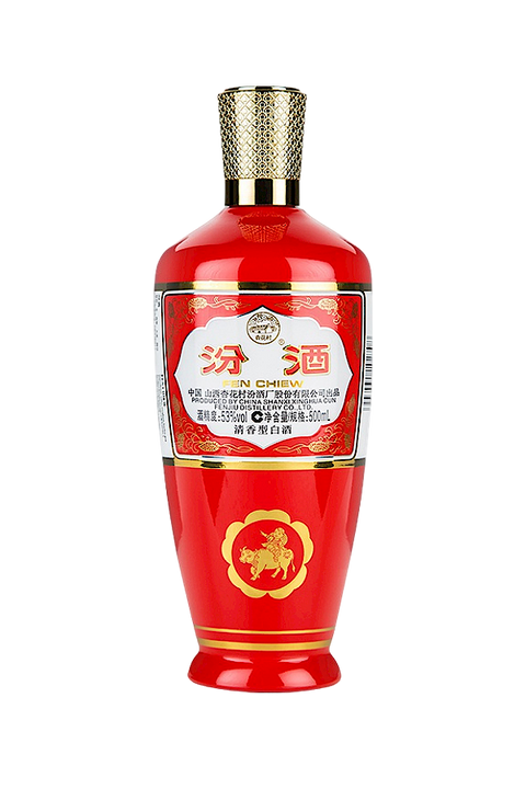 Fenjiu 53% Red Bottle 500ml - China 汾酒出口红瓶
