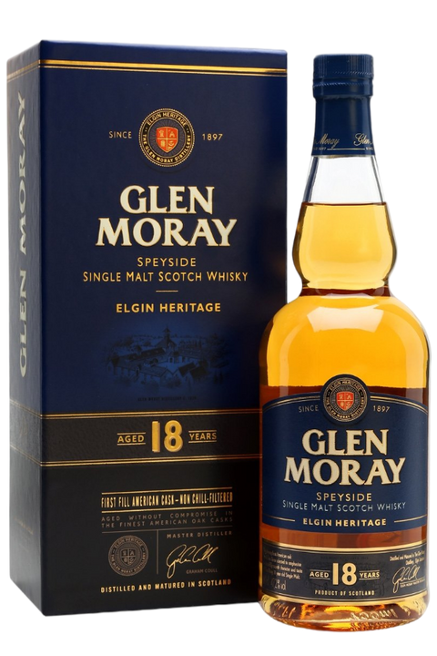 Glen Moray 18YO Speyside Single Malt 700ml