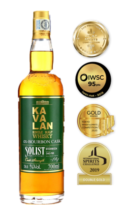 Kavalan Solist ex-Bourbon Cask Strength 54.8% 700ml