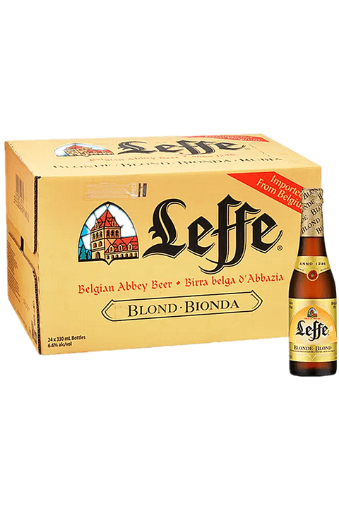 Leffe Blonde Beer 24 bottle * 330ml - Belgium